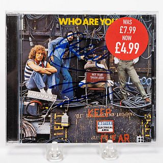 THE WHO, "WHO ARE YOU" AUTOGRAPHED COMPACT DISC