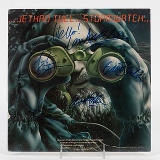 JETHRO TULL, "STORMWATCH" AUTOGRAPHED RECORD ALBUM