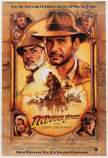 INDIANA JONES & THE LAST CRUSADE SIGNED POSTER