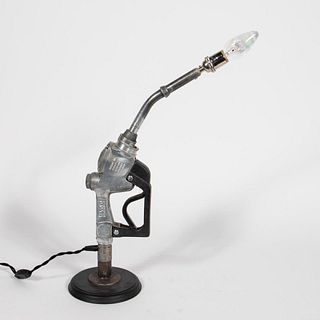 HEALY NOZZLE CONVERTED TO INDUSTRIAL TABLE LAMP