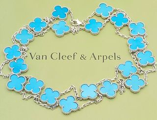 Van Cleef & Arpels 18k Gold Vintage Alhambra Necklace