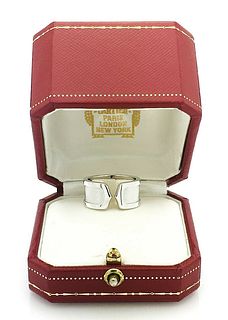Cartier 18k Gold C De Cartier Ring  Sz 7.25 / 55