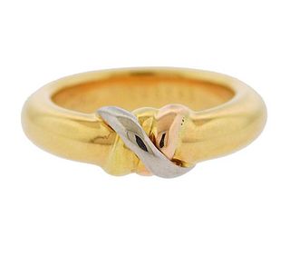 Cartier 18k Gold Trinity Tri Color Ring 