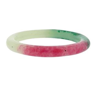 Multicolor Jade Bangle Bracelet