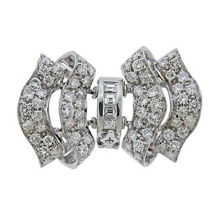 18k Gold  Diamond Bow Necklace Clasp