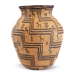 Apache Figural Basketry Olla, From the Collection of Judge Norman and Patricia Murdock, Ohio