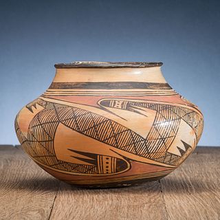 Nampeyo of Hano and Annie Healing Nampeyo (Hopi-Tewa, 1859-1942 / 1884-1968) Attributed, Pottery Jar