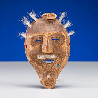 Alaskan Eskimo Carved Wood Mask