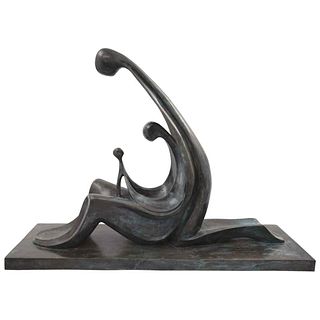MARCELO MORANDÍN, Untitled, Signed and dated 87, Bronze sculpture, 39 x 53.5 x 17.4" (99.5 x 136 x 44.3 cm)