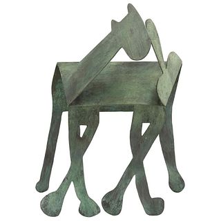 MANUEL MARÍN, Untitled, Signed and dated 98, Bronze sculpture 23 / 25, 12.9 x 11 x 3.7" (33 x 28 x 9.5 cm), Certificate