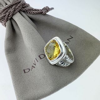 David Yurman Lemon Citrine Diamond Nobless Ring