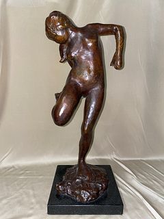 French Bronze sculpture Edgar Degas Bather Woman