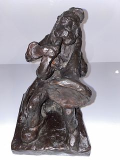 French Bronze Sculpture Mane Katz Sousaphone Player