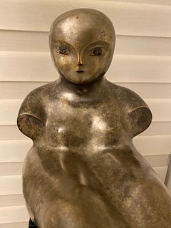 Yuri Krasny  Bronze sculpture of a fat woman
