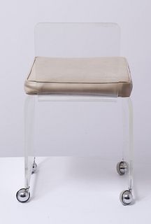 Mid-Century Modern Lucite Desk Chair