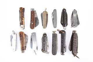 A COLLECTION OF THIRTEEN BRITISH AND AMERICAN MILITARY KNIVES, Victorian an