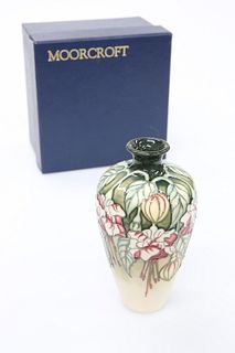 A MOORCROFT POTTERY LIMITED EDITION VASE, BY KERRY GOODWIN, of shouldered o