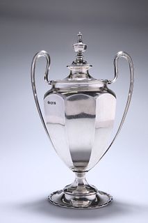 A GEORGE V SILVER TWIN-HANDLED CUP AND COVER, WILLIAM HUTTON & SONS LTD., L
