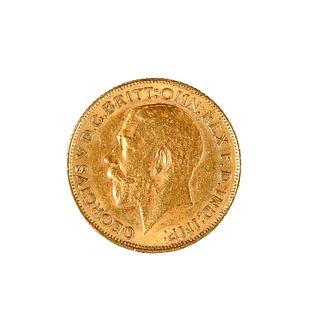 A GEORGE V GOLD SOVEREIGN, 1911.