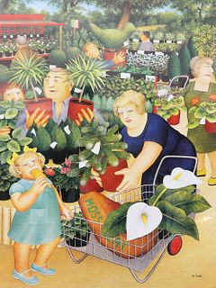 BERYL COOK (1926-2008), THE GARDEN CENTRE, limited edition print, signed an