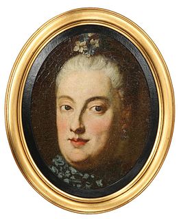 AFTER GEORG DESMAREES (1697-1776), PORTRAIT OF MARIA ANNA SOPHIA OF SAXONY,
