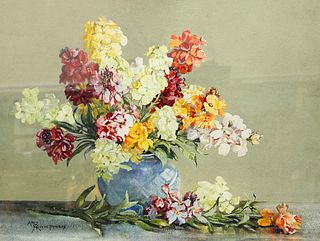 AMY CONSTANCE REEVE FOWKES (1886-1968), STILL LIFE OF FLOWERS IN A VASE, si