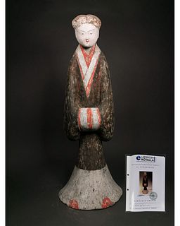 CHINESE HAN DYNASTY LADY FIGURE - TL TESTED
