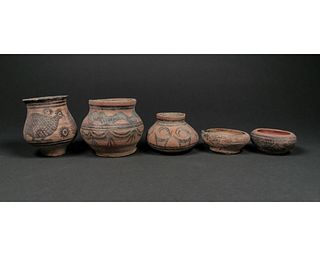 COLLECTION OF ANCIENT GLASS VESSELS