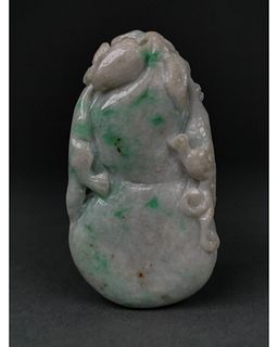 CHINESE JADE CARVING WITH DRAGONS