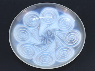Etling Art Deco Opalescent Glass Bowl, French