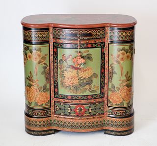 Modern Chinoiserie Decorated Cabinet