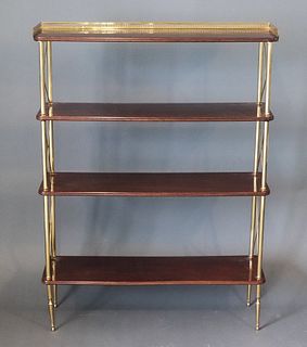 Directoire Manner Gilt Metal Mounted Etagere