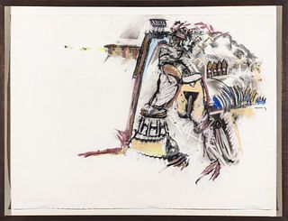 Andrew Hart Adler “Cockatoos” Pastel On Paper