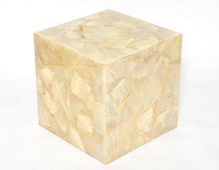 Acrylic Marble Plinth Cube Side Table Pedestal