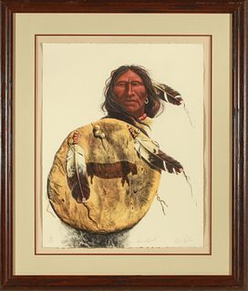 Mark Rohrig "War Dance" Native American Lithograph