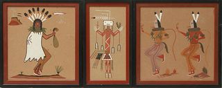 Native American Sand Paintings, Group of 3