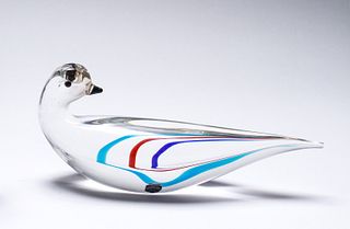 Geno Cenedese Italian Murano Glass Bird