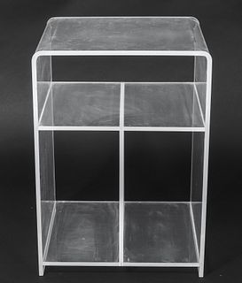 Modern Lucite Side Table