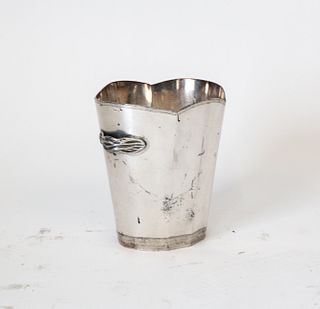 Silver Plated Two Handle Ice Bucket