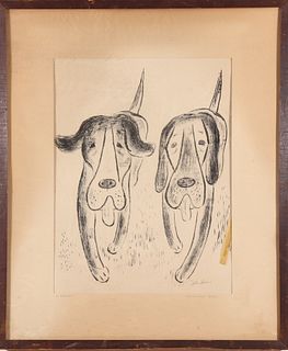 Abe Birnbaum "Hunting Dogs" Print