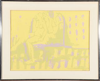 Figure Study Serigraph, Signed Laurie