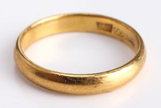 High Karat 900 Yellow Gold Ring