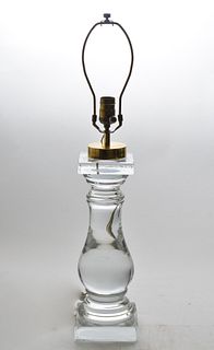 Mid-Century Modern Baluster Glass Table Lamp