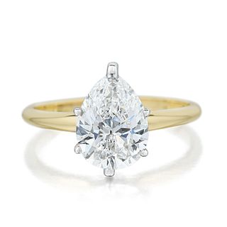 1.83-Carat Pear-Shaped Diamond Ring