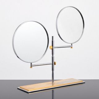 Rare Karl Springer Double Table Top Mirror