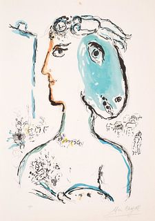 Marc Chagall "Artist Phoenix" Lithograph, Signed Ed.