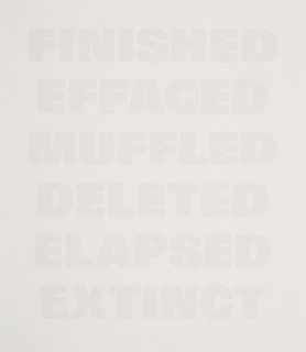 Remy Zaugg "Finished" Silkscreen, Signed Edition