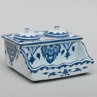 Delft Blue and White Ink Stand