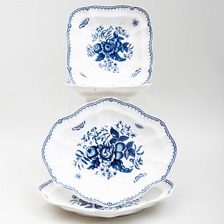 Group of Four Booth's Blue Transfer Printed Porcelain Serving Dishes
