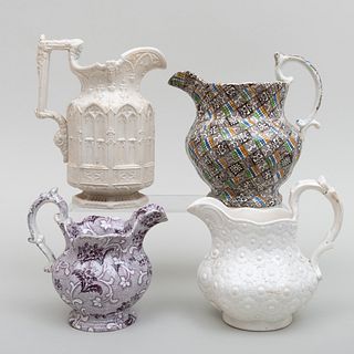 Group of Four English Jugs